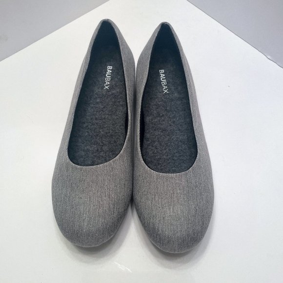 Baubax Gray Dressy Flats Size: 8 - Picture 4 of 12